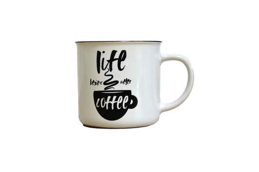 Skodelica 'Life Begins After Coffee'